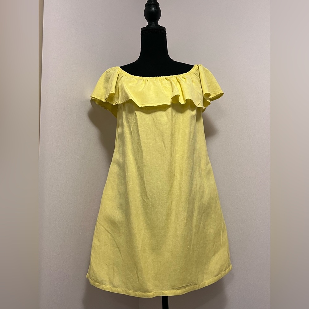 Tommy Bahama yellow linen dress
